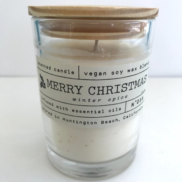 Luxury Winter Spice Scented Vegan Christmas Candle